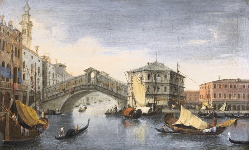 Tableaux et dessins Tableaux XVIIIe siècle - Venise, deux vues de la Ville - Italie fin 18e siècle